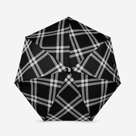 SIMPLE FORM. - Anatole Anatole Folding Umbrella Black Gingham Camden - 