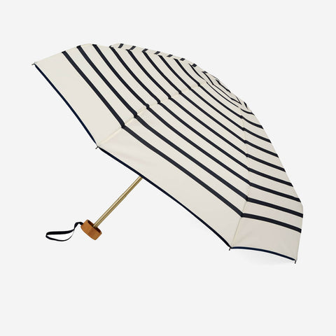 SIMPLE FORM. - Anatole Anatole Folding Umbrella Ivory Striped - 