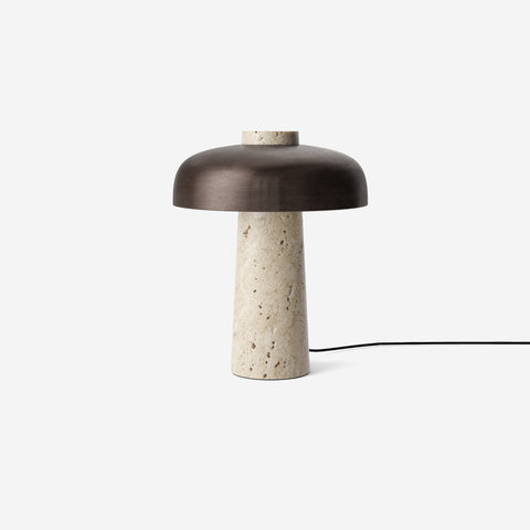 SIMPLE FORM. - Audo Copenhagen Audo Reverse Table Lamp Travertine - 