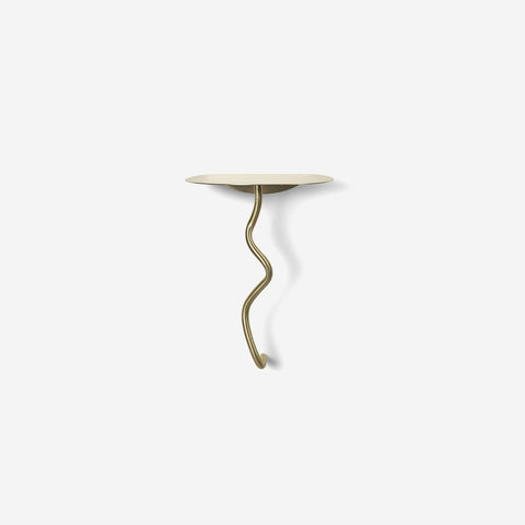 SIMPLE FORM. - Ferm Living Ferm Living Curvature Wall Table Brass - 