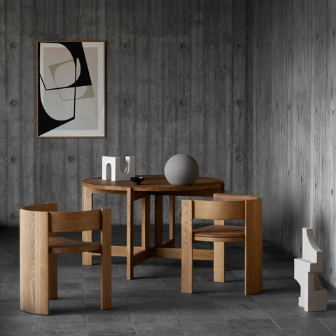 SIMPLE FORM. - Kristina Dam Kristina Dam Collector Dining Chair Oak Leather - 