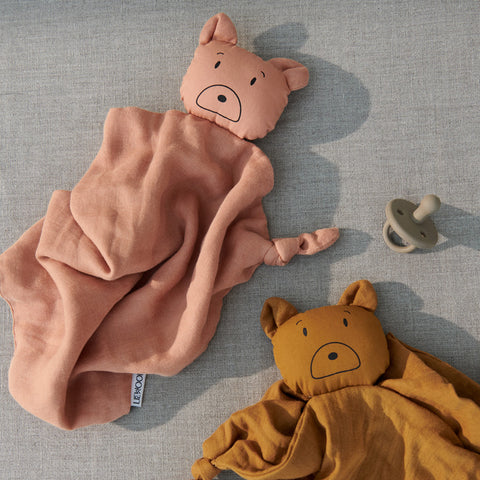 SIMPLE FORM. - Liewood Liewood Agnete Cuddle Cloth Pack Bear Rose Mustard - 