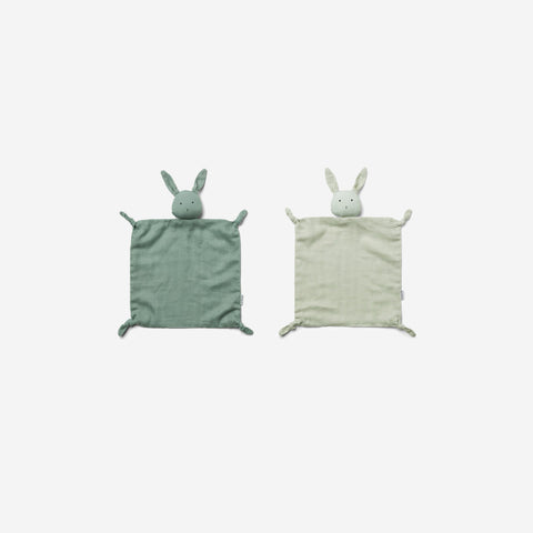 SIMPLE FORM. - Liewood Liewood Agnete Cuddle Cloth Pack Rabbit Mint Green - 