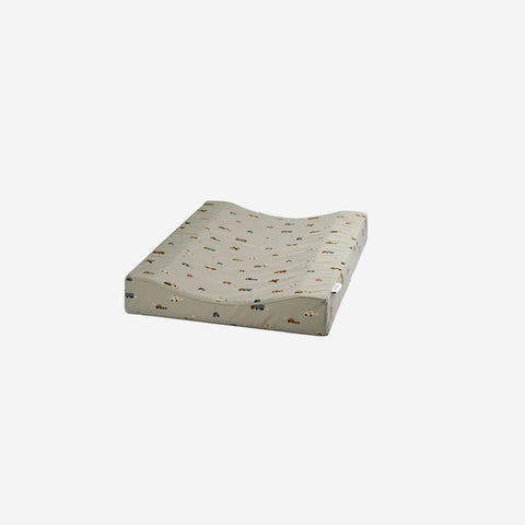 SIMPLE FORM. - Liewood Liewood Fritz Changing Mat Vehicle Dove Blue - 