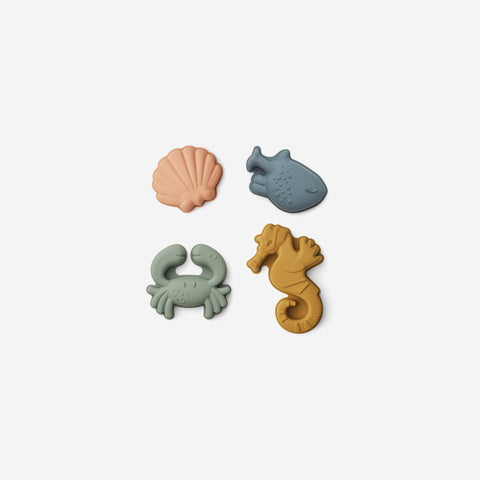 SIMPLE FORM. - Liewood Liewood Gill Sea Creature Sand Moulds Sandy - 