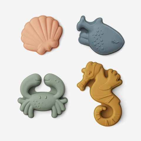 SIMPLE FORM. - Liewood Liewood Gill Sea Creature Sand Moulds Sandy - 