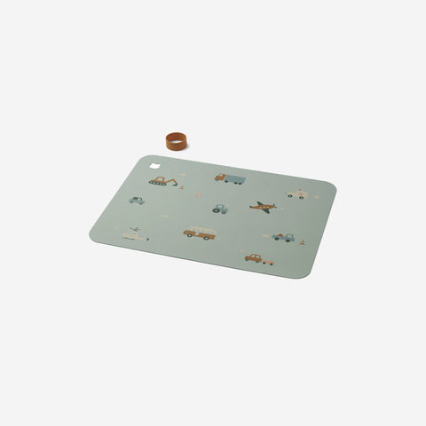 SIMPLE FORM. - Liewood Liewood Jude Placemat Vehicle Dove Blue - 