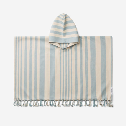 SIMPLE FORM. - Liewood Liewood Roomie Poncho Blue Sandy - 