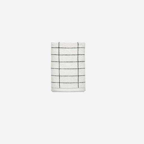 SIMPLE FORM. - Mette Ditmer Mette Ditmer Tile Stone Towel Black White - 