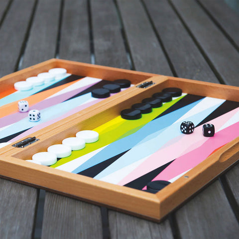 SIMPLE FORM. - Moma Moma Colourplay Backgammon Set - 