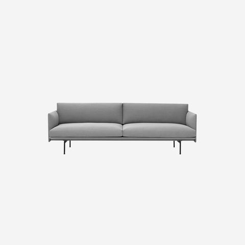 SIMPLE FORM. - Muuto Muuto Outline Sofa 3 Seater Remix 133 - 