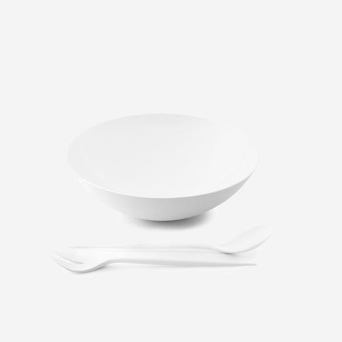 SIMPLE FORM. - Normann Copenhagen Normann Copenhagen Krenit Salad Servers White - 