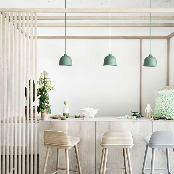 Muuto Grain Pendant Lamp Grey Lighting Simple Form
