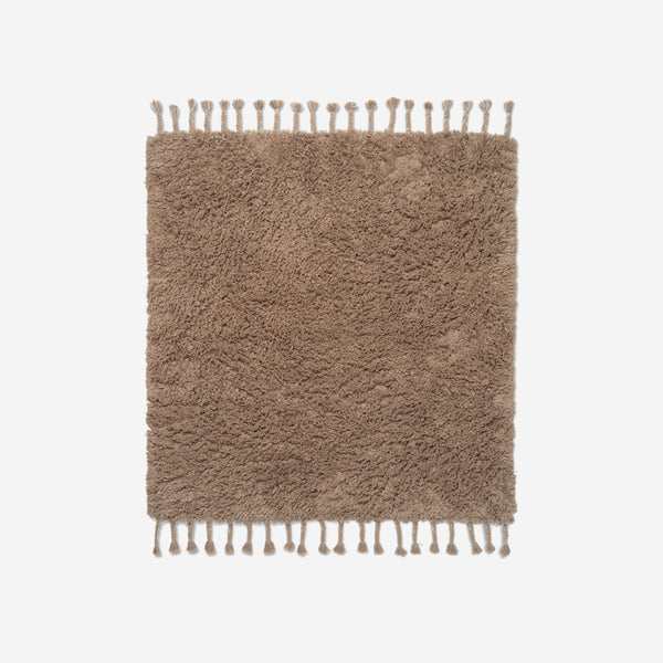 Ferm Living Amass Long Pile Rug Sand Rugs Simple Form