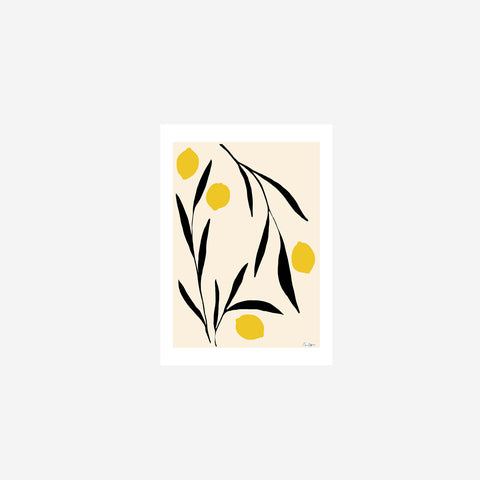 SIMPLE FORM. - The Poster Club Anna Morner Lemon Print - 