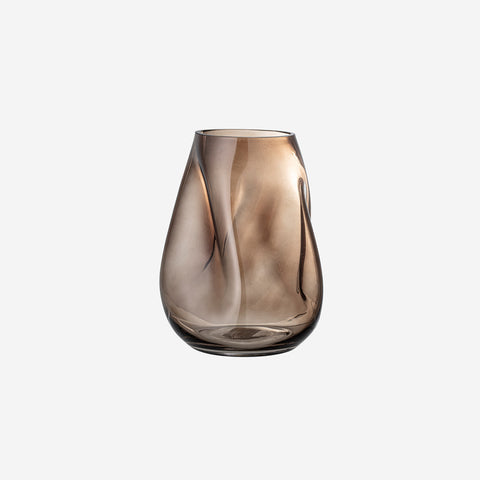 SIMPLE FORM. - Bloomingville Bloomingville Cleo Brown Glass Vase - 