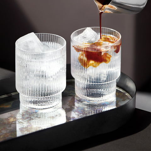 SIMPLE FORM. - Ferm Living Ferm Living Ripple Small Glass Set Clear - 