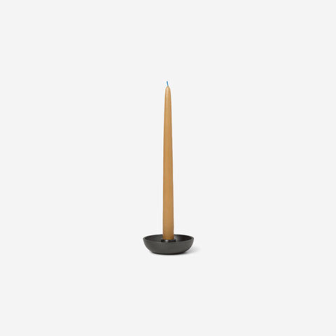 SIMPLE FORM. - Ferm Living Ferm Living Bowl Candle Holder Single Metal Black - 
