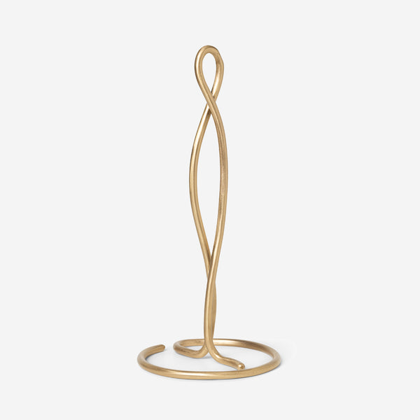 Ferm Living Curvature Paper Towel Holder Brass Kitchen Simple Form