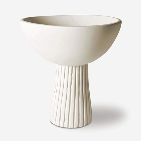 SIMPLE FORM. - LM Home L&M Home Bernini Pedestal Bowl Large Chalk - 