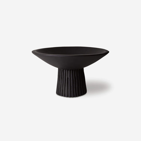SIMPLE FORM. - LM Home L&M Home Bernini Pedestal Bowl Medium Black - 