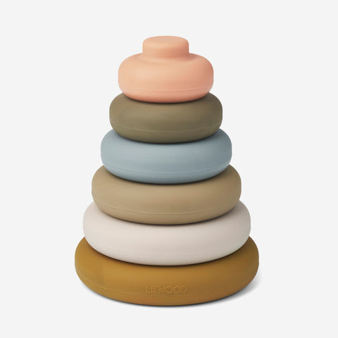 SIMPLE FORM. - Liewood Liewood Dag Stacking Tower Khaki Mix - 