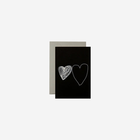 SIMPLE FORM. - Me and Amber Me & Amber Card Two Hearts - 