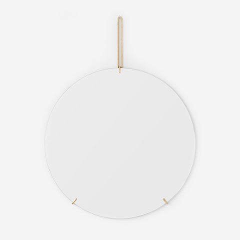 SIMPLE FORM. - Moebe Moebe Wall Mirror Round Brass Ø70cm - 
