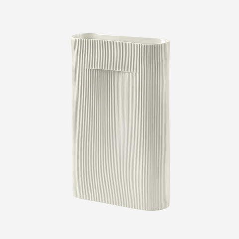SIMPLE FORM. - Muuto Muuto Ridge Vase Off White Large - 