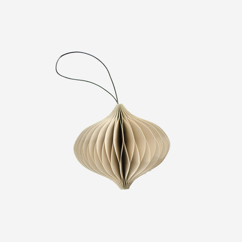 SIMPLE FORM. - Nordic Rooms Nordic Rooms Paper Christmas Ornament Linen Jewel - 