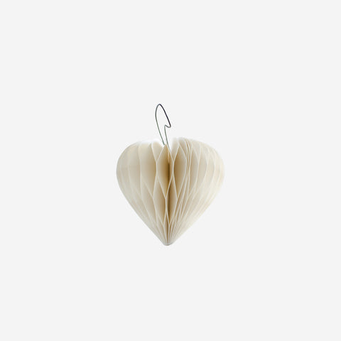 SIMPLE FORM. - Nordic Rooms Nordic Rooms Paper Christmas Ornament White Heart - 