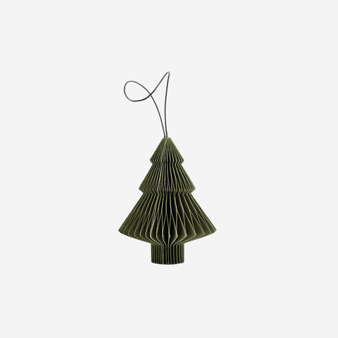 SIMPLE FORM. - Nordic Rooms Nordic Rooms Paper Christmas Ornament Olive Green Tree - 