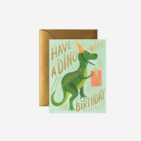 SIMPLE FORM. - Rifle Paper Co Rifle Paper Card Dino-Mite Birthday - 