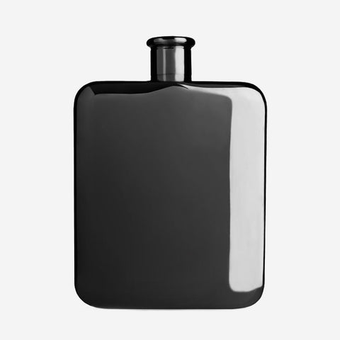 SIMPLE FORM. - Viski Viski Gunmetal Black Flask - 