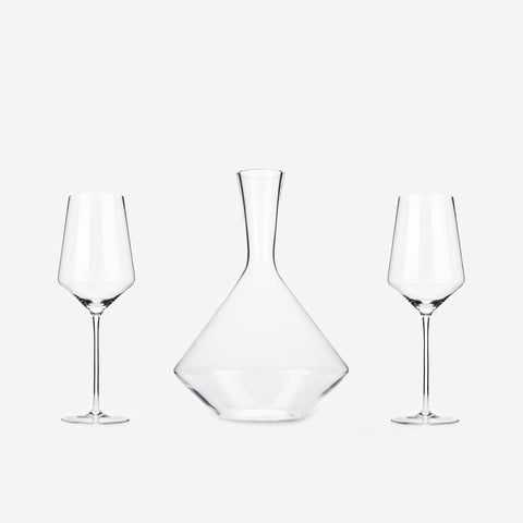 SIMPLE FORM. - Viski Viski Angled Crystal Bordeaux Gift Set - 