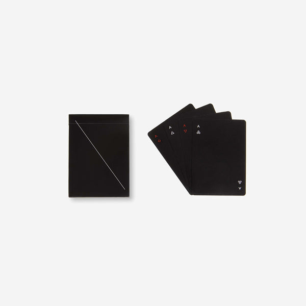 Areaware | Minim Playing Cards Black | Playing Cards | Simple Form