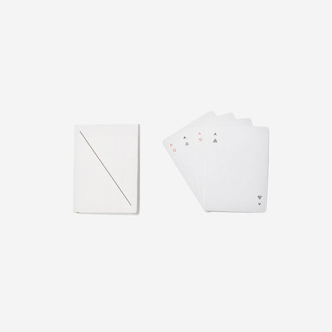 SIMPLE FORM. - Areaware Areaware Minim Playing Cards White - 