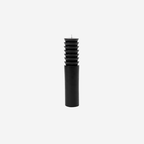 SIMPLE FORM. - Areaware Areaware Totem Candle Black Large - 