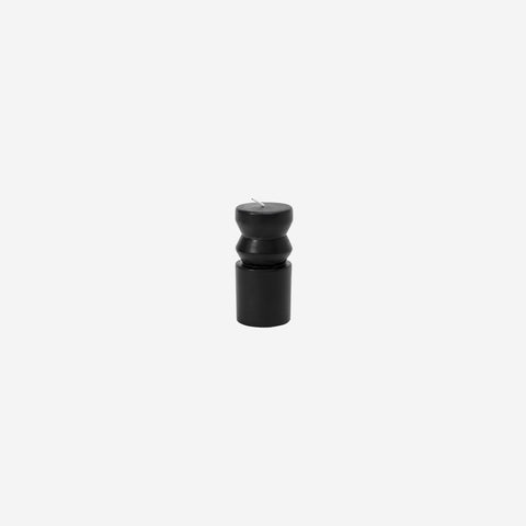 SIMPLE FORM. - Areaware Areaware Totem Candle Black Small - 