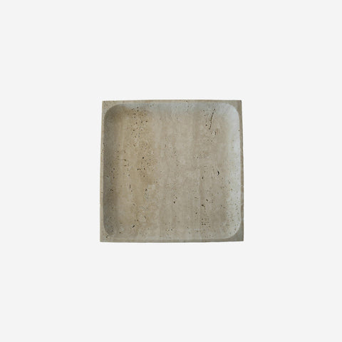 SIMPLE FORM. - Behr and Co Behr & Co Stone Square Tray Travertine - 