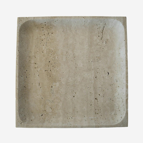 SIMPLE FORM. - Behr and Co Behr & Co Stone Square Tray Travertine - 