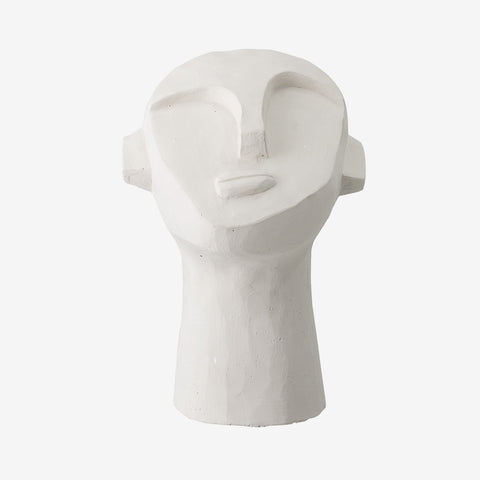 SIMPLE FORM. - Bloomingville Bloomingville Cement Head Face Sculpture - 