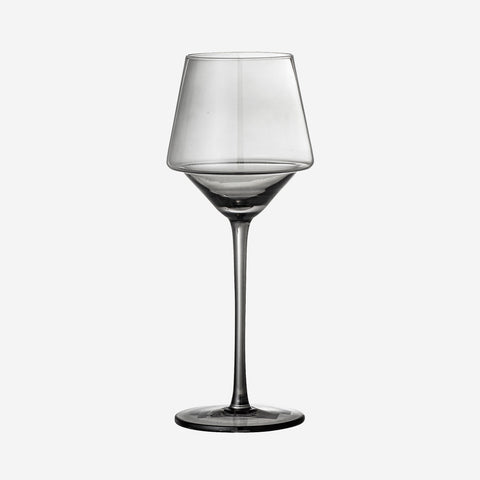 SIMPLE FORM. - Bloomingville Bloomingville Yvette Smoke Grey Wine Glass Set - 