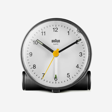 SIMPLE FORM. - Braun Braun BC01BW Classic Analogue Alarm Clock Black White - 