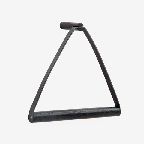 SIMPLE FORM. - By Wirth By Wirth Black Leather Towel Hanger - 