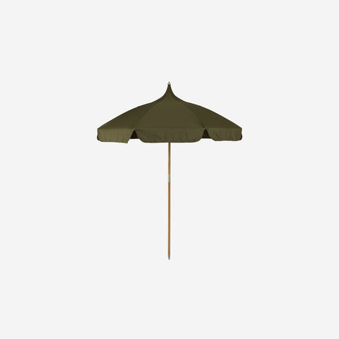 SIMPLE FORM. - Ferm Living Ferm Living Lull Outdoor Umbrella Military Olive - 