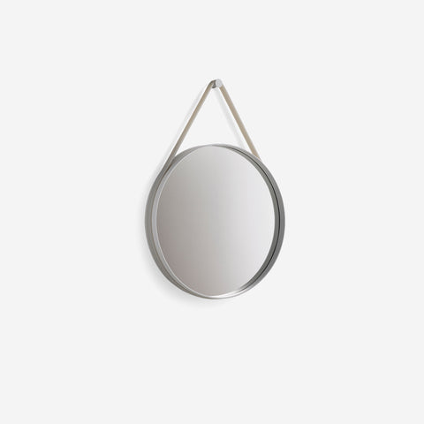 SIMPLE FORM. - HAY Hay Strap Mirror Grey 50cm - 
