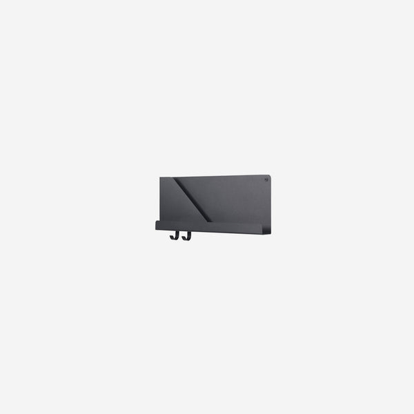 Muuto Folded Shelf Small Black | Wall Shelves | Simple Form