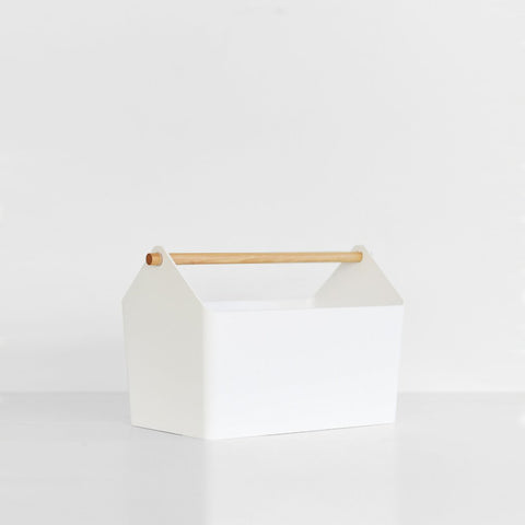 SIMPLE FORM. - Yamazaki Yamazaki Tosca Favori Storage Caddy White - 