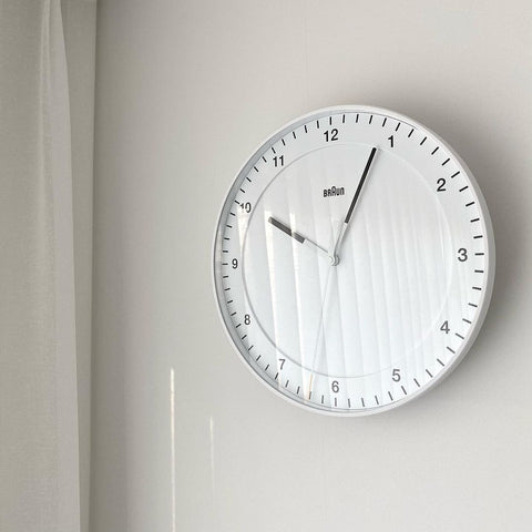 Braun BC17W Large Wall Clock 30cm White Clock Braun - [store_name]